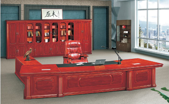 辦公家具實(shí)木大班臺